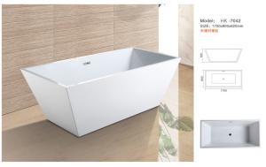 China Modern Bathtub,Acrylic bathtub white color,Bathtub, seamless Bathtub. HK-7042 Size:170X80X62CM factory