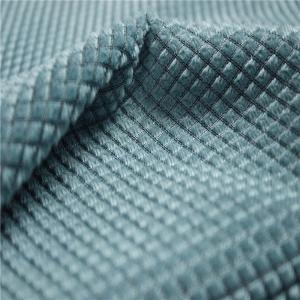 China Fashion Textile Upholstery Fabrics / Plain Velvet Upholstery Fabric factory