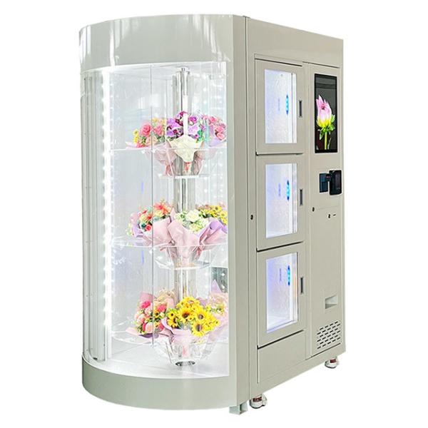 24Hour Florist Refrigerated Locker Cabinet Automatic Vending Machine For Fresh