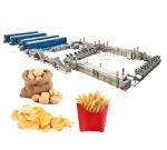 Electric Heating Full-automatic French Fries Processing Plant for Snack Food