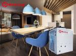 Meeting high quality high efficiency air to water heat pump with floor heating