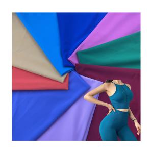 China Warp 40D Swimwear Yoga Textile 4 Way Stretch Recycled 81% Nylon 19% Spandex Lycra Fabric factory