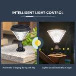 4.5W LED Solar Pillar Light For Courtyards Yard Garden Decoration