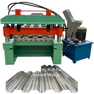 China 1220mm Floor Decking Roll Forming Machine CE Floor Tile Making Machine factory