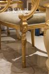 Antique Accent Wooden Armchair Royalty Living Room Leisure Arm Chair
