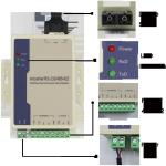 RS485 / 422 / 232 to Fiber Serial to Optical Converter Multimode 1310nm 2km SC