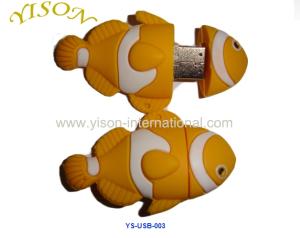 China USB driver USD flash USB stick carton usb flash driver fish USD flash driver factory