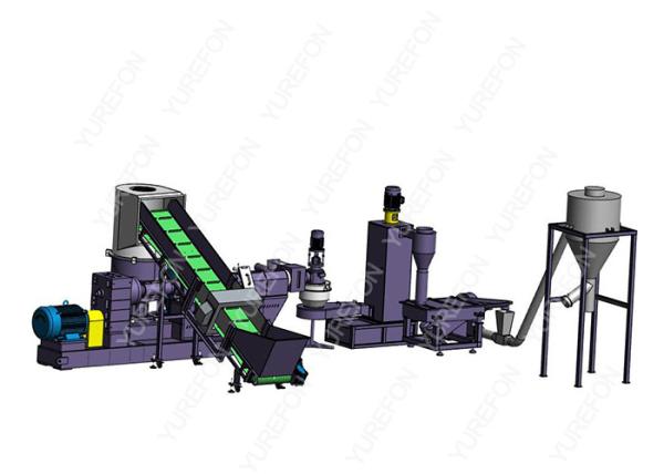 CE approved PE PP Film Bag Plastic Recycling Granulator Pelletizing Machine ,