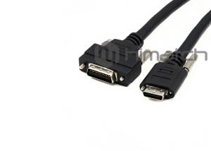 China PoCL MDR to SDR Camera Link Cable with Thumbscrews Lock , 0.5m - 10 meters factory