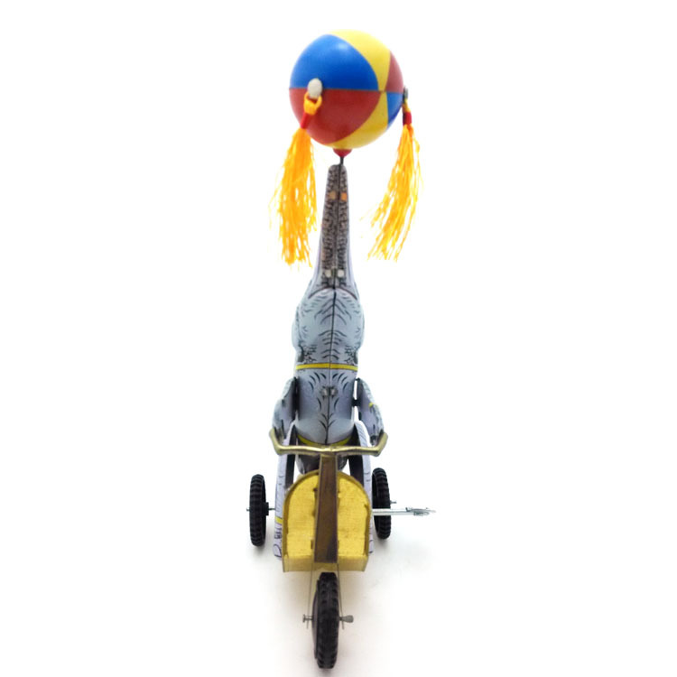 Theme Folk Custom Ms833 Elephant Riding Tricycle Tintoy Tin Tin Retro Collection Toy