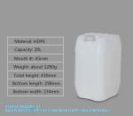 20L Fuel Tanks Plastic Car Jerry Can Mount Motorcycle Oil Container Chemical