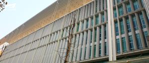 China Aluminum Alloy Curtain Wall Louvers Thickness 1.0~3.0mm Air Ventilation factory