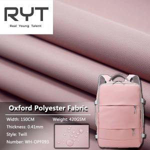 China Twill Waterproof PVC Oxford Fabric 100% Polyester Woven Fabric factory