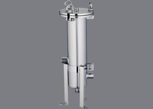 China Stainless Steel Single Cartridge Filter Housing Inlet / Outlet Size Customized factory