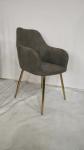 Vintage Velvet Modern Dining Armchair For Living Room Bedroom Kitchen With Metal