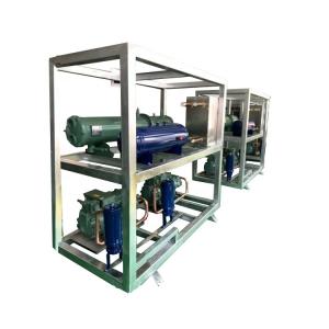 China 8HP-40HP Cold room low temperature cascade unit Water-cooled refrigeration unit factory
