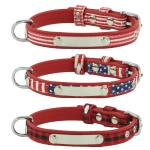Customized Print Personalized Logo Dog Collar Adjustable Pet dog Neck Belt