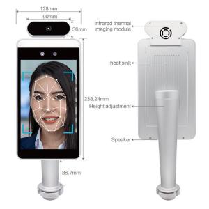 China RK3288 Biometric Face Recognition Terminal With Temperature Measurement factory
