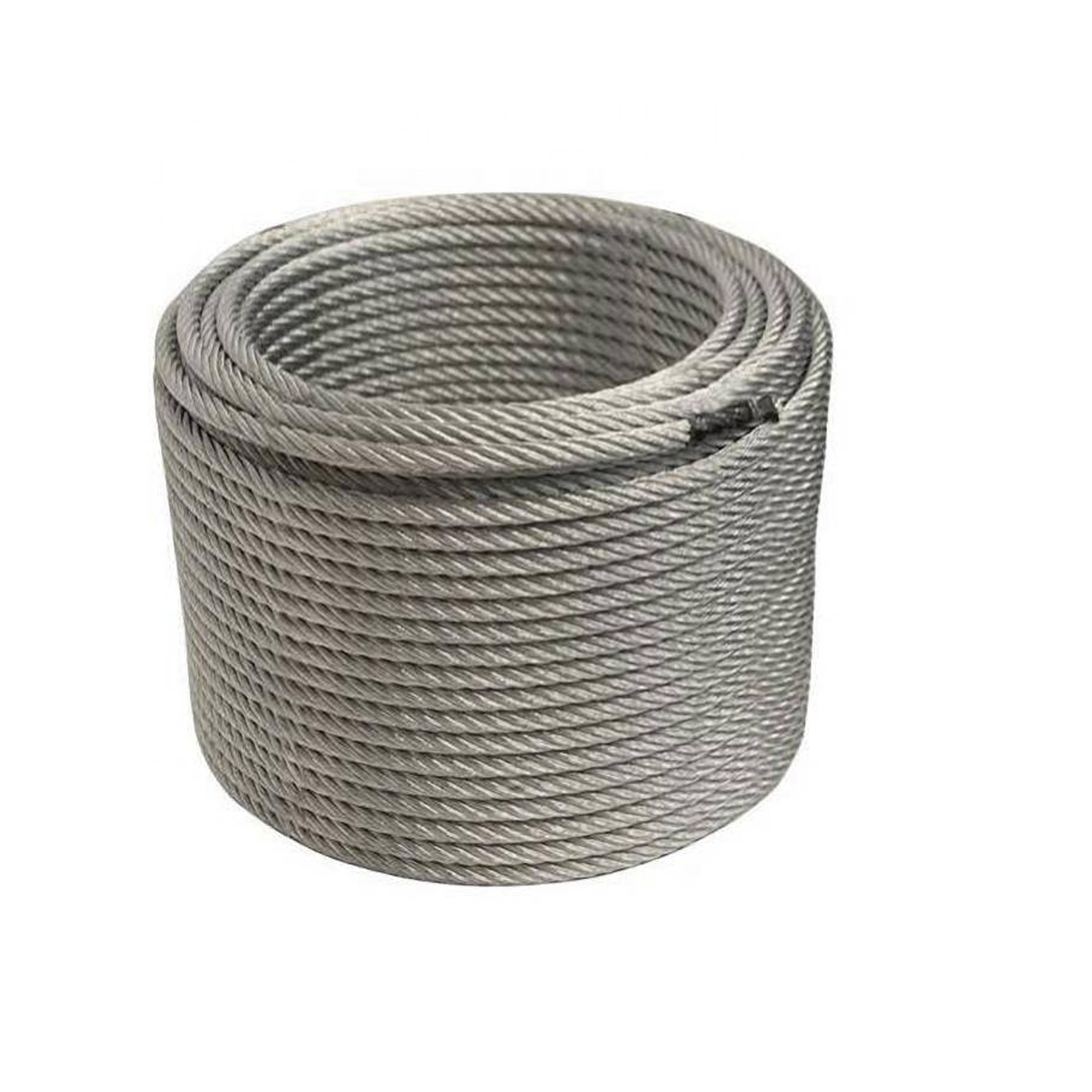 400ft Thickened Stainless Steel Cable 7x19 Strand Wire Rope for Yard Zip line Deck Railing 1/4" Diameter Grade 304