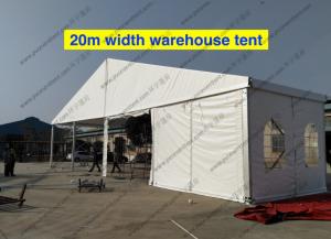 China 20m Clear Span Width Outdoor Storage Tent Waterproof For Industrial Storage factory