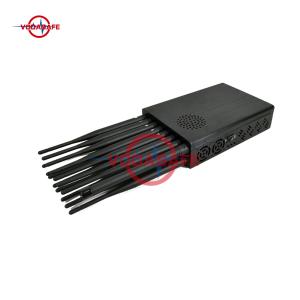 China CDMA GSM Lojack Signal Jammer 8 Bands 50 Meters 3500mAh factory