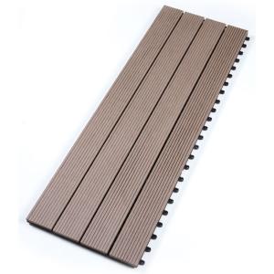 China 3D WPC Solid Wood Plastic Timber Decking Slip Resistant factory