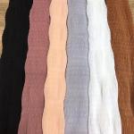 100-250gsm Polyester Tulle Fabric Polka Dot Jacquard Crinkle Pleated Fabric