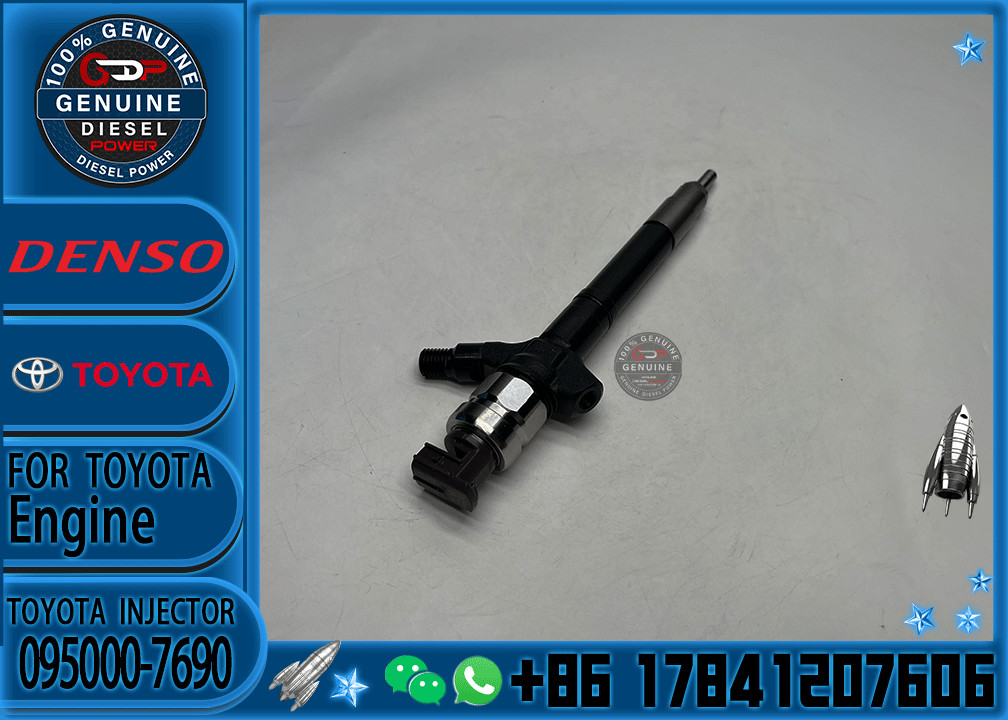 High Performance Fuel Injector 095000-7690 Common Rail Injector 23670-09270 for TOYOTA