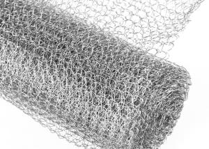 China 0.1mm*0.4mm Flat Knitted Wire Mesh Roll Knitting Mesh GB ASTM factory