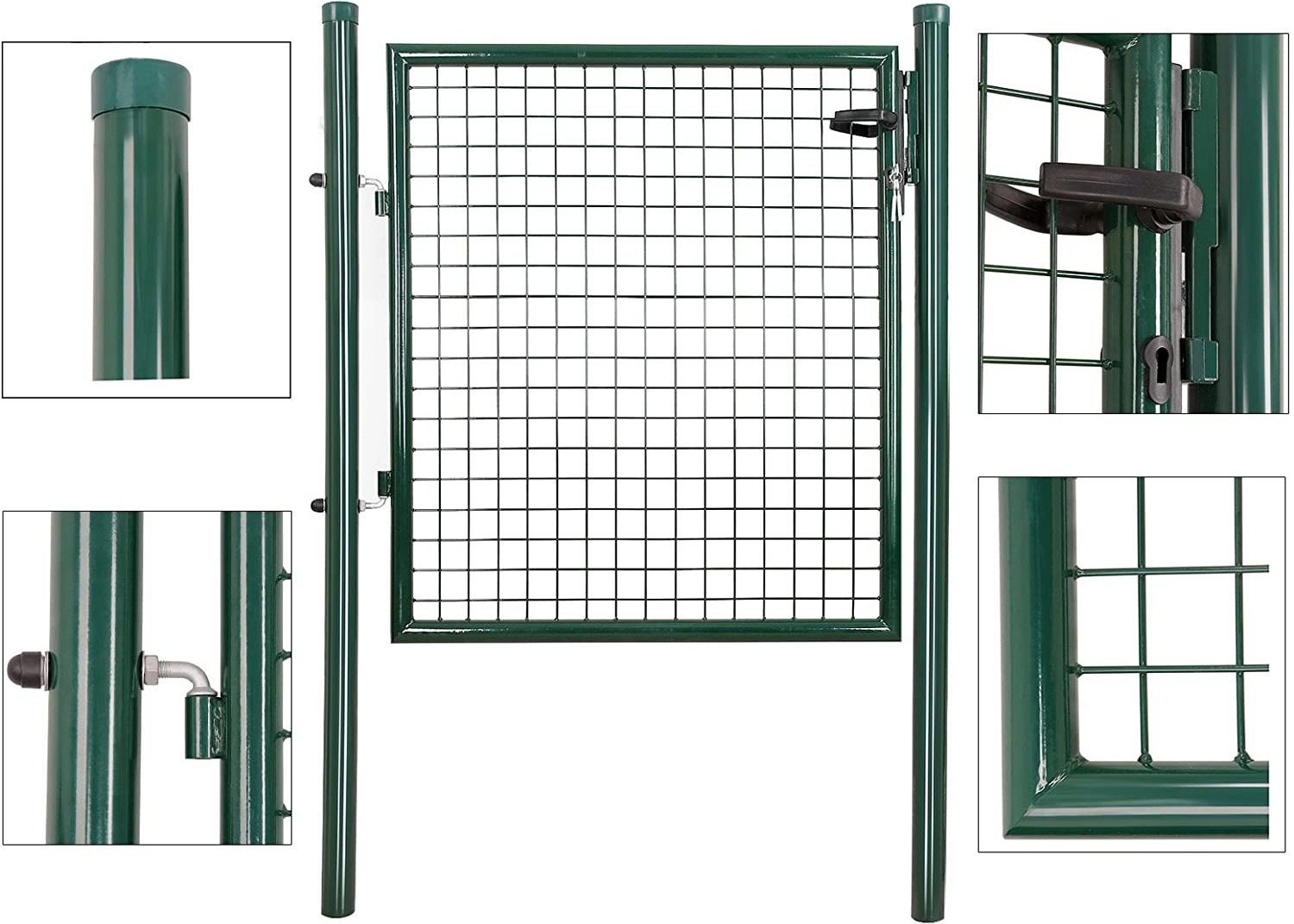 Stainless Steel Wrought Iron Metal Fence Gate For House