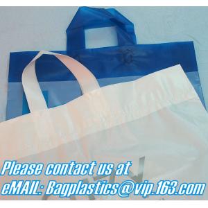 Promotion soft loop handle plastic bag produced by shanghai manufacturer