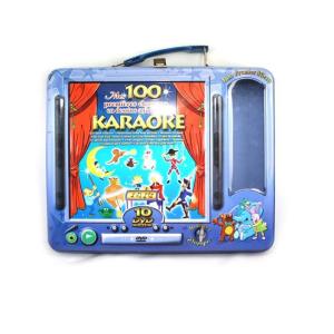 Rectangulard DVD tin with handle