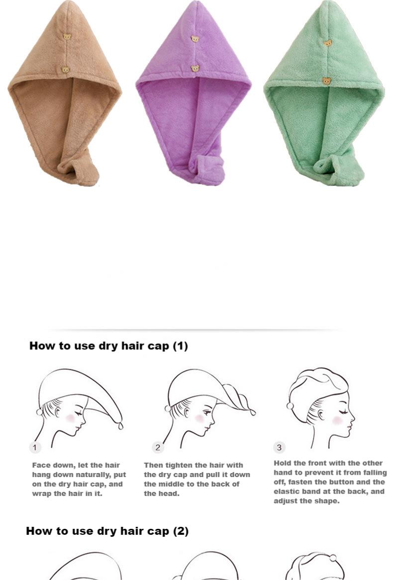 Luxury Quick Drying Microfiber Hair Towel for Girl Women Custom Hair Turban Towel