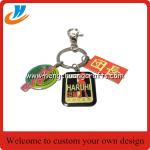 K002 Zinc alloy keychain keyring,custom yoru own logo soft and hard enamel