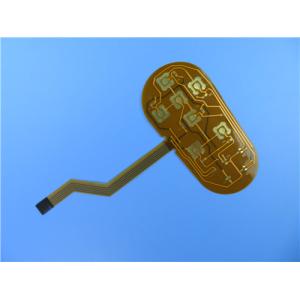 2 Layer Flexible Printed Circuit FPC Built On Polyimide With PI Stiffener and