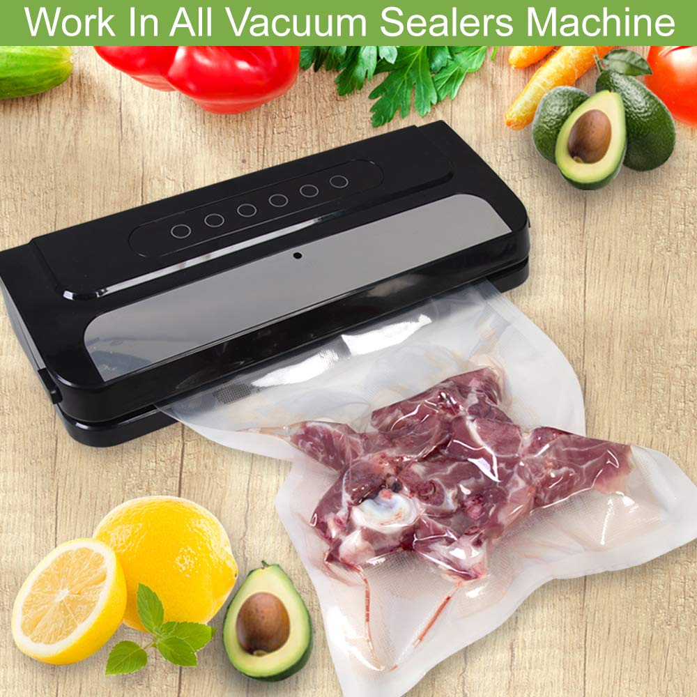 Large Barrier Vacuum Plastic Bag For Food Embossed Heat Seal Plastic Food Storage Bags