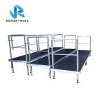 Seating Steel / Aluminum Stadium Bleachers Adjustable Height Customized Color
