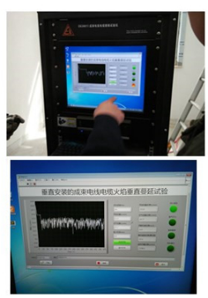 EN50575:2014 Wire Testing Equipment For Vertically Mounted Bunched Wires