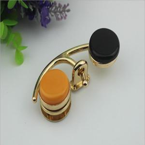 China Purse hardware metal multi-colorful decorative gold metal clip lock with nickel free factory