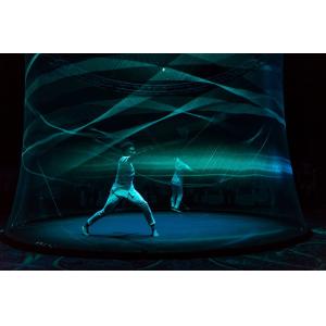Holographic Guaze Hologram Mesh Screen Motorized For Event