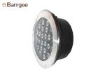 24w Round Led Underground Light Garden Path Buried Ip67 In Black Color