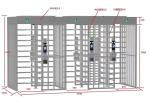 Temperature Detection SUS 304 Face Recognition Turnstile