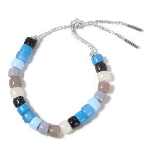 China Fall Style Forte Beads Bracelet Handcraft Clasp Closure Silver Cord factory