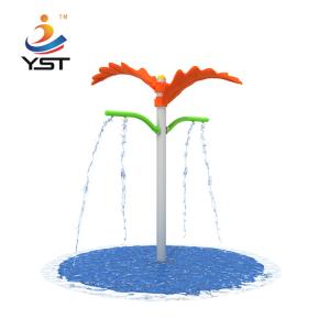 China Sand Blasting Water Park Playground Equipment Double Leaf Water Jet factory