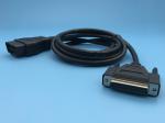 OBD2 OBDII 16 Pin J1962 Male to DB25 Pin Female Connector Cable