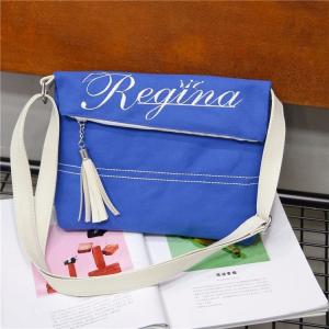 China 2018 new embroidered tassel single shoulder canvas bag Japan and south Korea fashion single shoulder messenger bag factory
