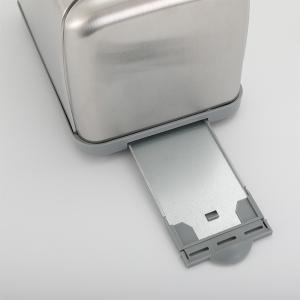 900W 120V Brushed Silver Stainless Steel Toaster Mechanical Timer Control