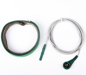 China Reusable Ground Electrode With 1500mm Snap Cable And 450mm Belt factory