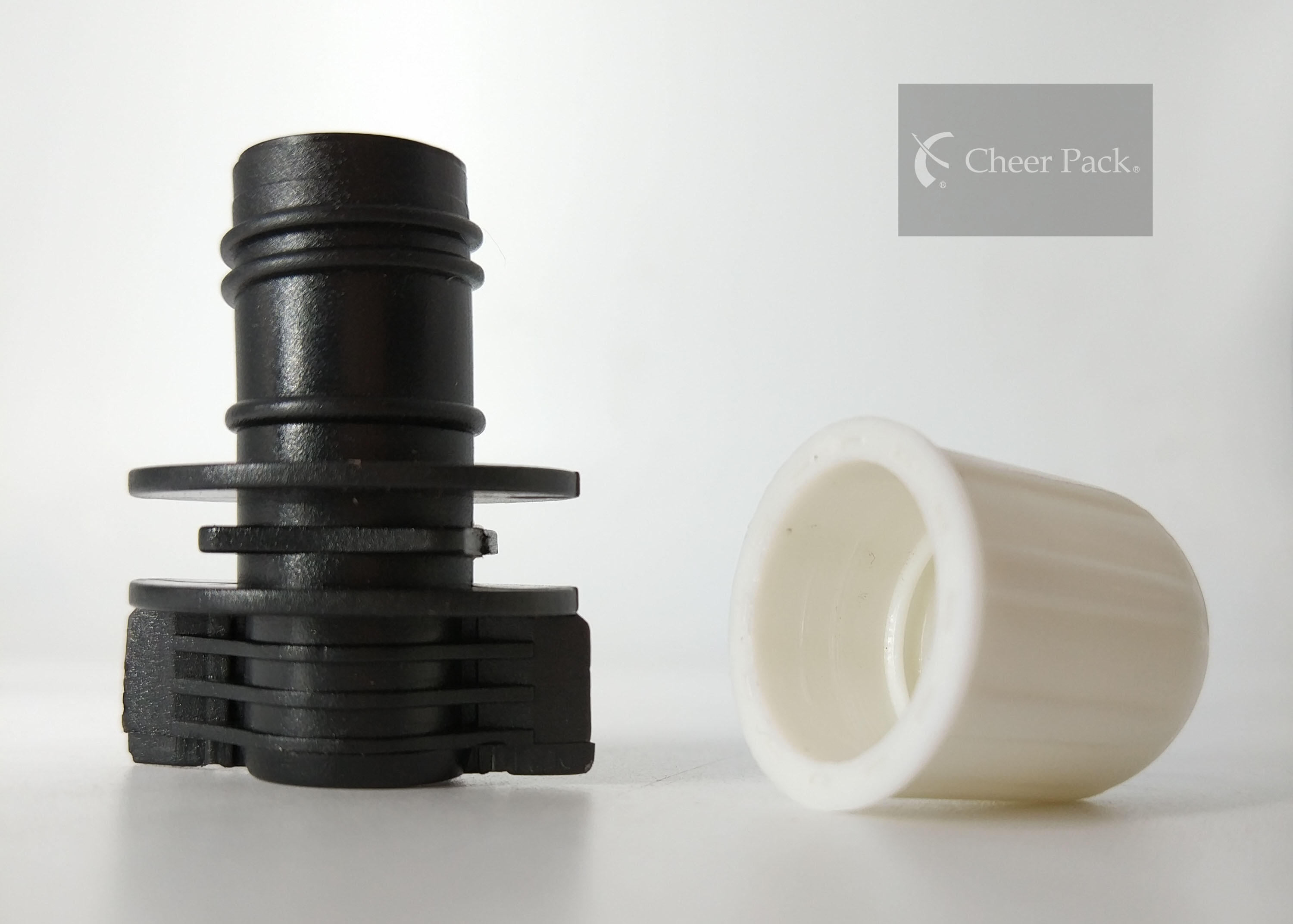 Gray Color 12mm Plastic Spout Cap And Screw Cap For Stand Up Pouch