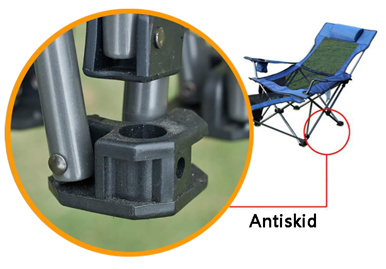 Aluminium Outdoor Folding Camping Chair Portable and Adjustable Moon Beach Lounger Chair